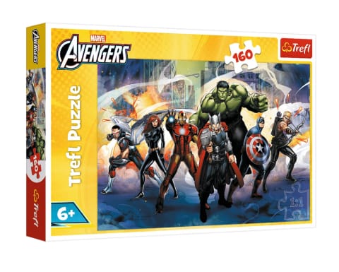⁨Puzzle - 160 - Supermoce - Disney Marvel The Avengers - Trefl 15428⁩ w sklepie Wasserman.eu