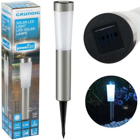 ⁨Grundig - large solid solar lamp 2xLED height up to 56 cm⁩ at Wasserman.eu
