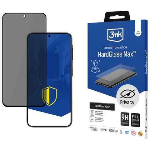 ⁨Szkło prywatyzujące 3MK HardGlass Max    Privacy do Samsung Galaxy S25 FE⁩ w sklepie Wasserman.eu