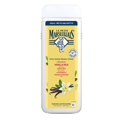 ⁨LE PETIT MARSELLAIS Żel pod prysznic Mleczko Waniliowe 400 ml⁩ w sklepie Wasserman.eu