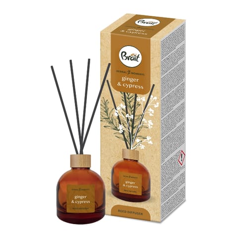 ⁨BRAIT Herbal Moments Ginger & Cypres Patyczki zapachowe 100 ml⁩ w sklepie Wasserman.eu