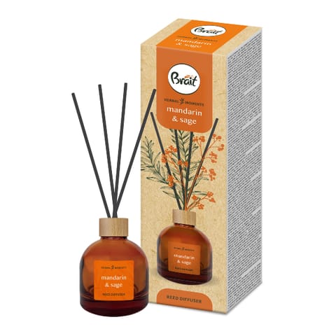 ⁨BRAIT Herbal Moments Mandarin Sage  Patyczki zapachowe 100 ml⁩ w sklepie Wasserman.eu