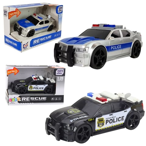 Police Car 1:20 Frictional Drive Sound Light Effects Silver at Wasserman.eu