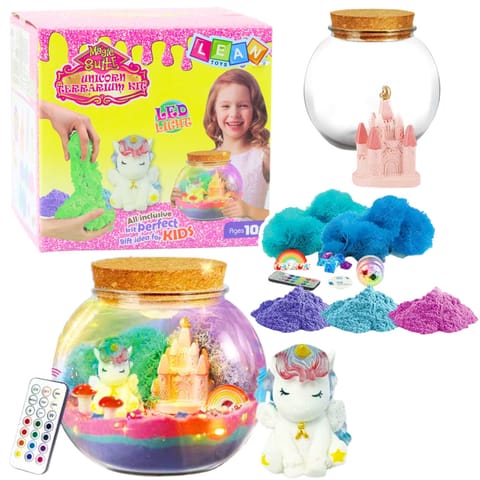 ⁨Zestaw Kreatywny DIY Terrarium z Małym Jednorożcem Lampka LED Pilot⁩ w sklepie Wasserman.eu