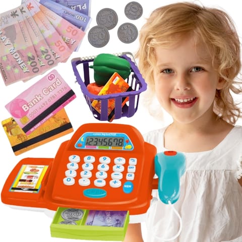 ⁨WOOPIE Kasa Sklepowa z Kalkulatorem i Akcesoriami⁩ w sklepie Wasserman.eu