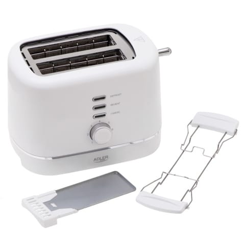 ⁨Toster z rusztem do bułek | 7 poziomów opiekania | Funkcja rozmrażania i podgrzewania⁩ w sklepie Wasserman.eu