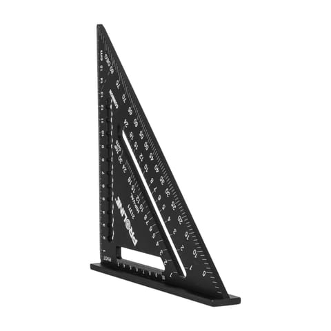 ⁨KĄTOWNIK CIESIELSKI Z PODSTAWĄ, 175MM, ALUMINIOWY, PROLINE⁩ w sklepie Wasserman.eu