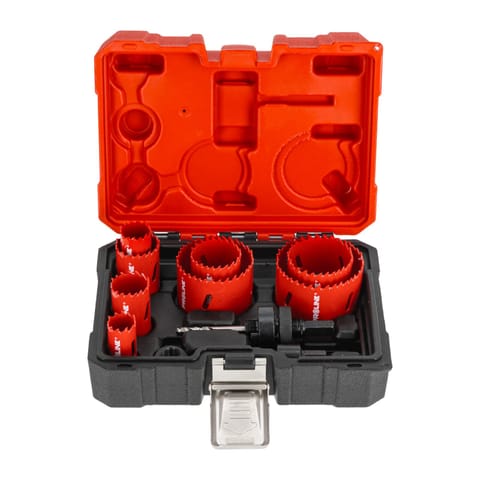 ⁨BI-METAL HOLE SAWS SET,M3, 4/6TPI,8 PCS,PROLINE⁩ at Wasserman.eu