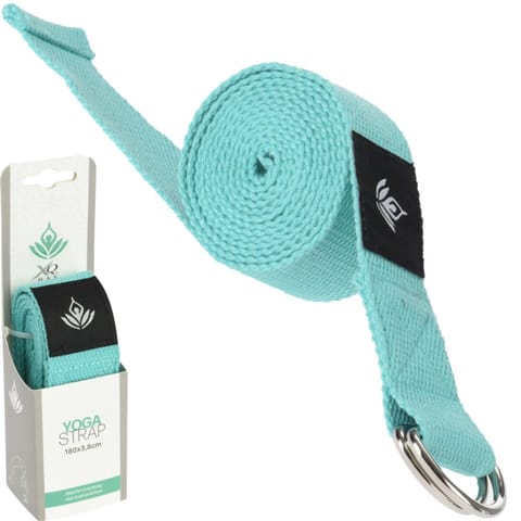 ⁨PASEK DO ĆWICZEŃ JOGI XQMAX ZIELONY⁩ w sklepie Wasserman.eu