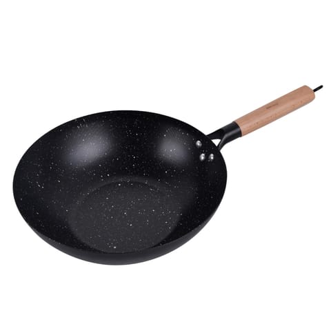 ⁨WOK Z POWŁOKĄ MARMURKOWĄ 30cm KINGHOFF KH-1983⁩ w sklepie Wasserman.eu