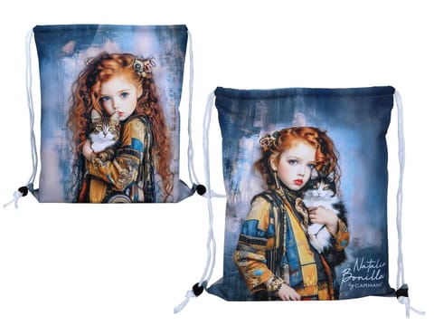 ⁨Worek na plecy - N. Bonilla, Kocie opowieści Mii (CARMANI)⁩ w sklepie Wasserman.eu
