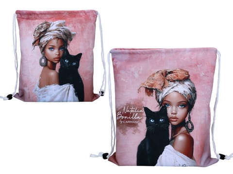 ⁨Worek na plecy - N. Bonilla, Kocie opowieści Neli (CARMANI)⁩ w sklepie Wasserman.eu