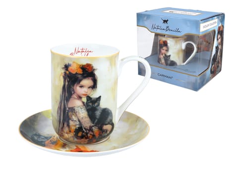 ⁨Kubek ze spodkiem - N. Bonilla, Kocie opowieści Luny (CARMANI)⁩ w sklepie Wasserman.eu