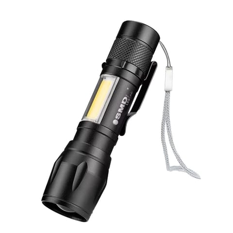 ⁨LATARKA LED ZOOM AKU 5W XPE+ COB+ ETUI⁩ w sklepie Wasserman.eu