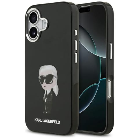 ⁨Etui Karl Lagerfeld IML Aquarelle Karl   & Logo MagSafe do iPhone 17 czarny⁩ w sklepie Wasserman.eu