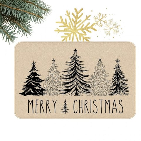⁨Dywanik wycieraczka świąteczna MERRY CHRISTMAS, choinki 60x90cm DYW13⁩ w sklepie Wasserman.eu