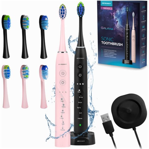 ⁨Szczoteczka soniczna do zębów zestaw 2 szt Berdsen Galaxy Duo⁩ w sklepie Wasserman.eu