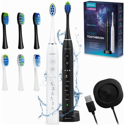 ⁨Szczoteczka soniczna do zębów zestaw 2 szt Berdsen Galaxy Duo⁩ w sklepie Wasserman.eu