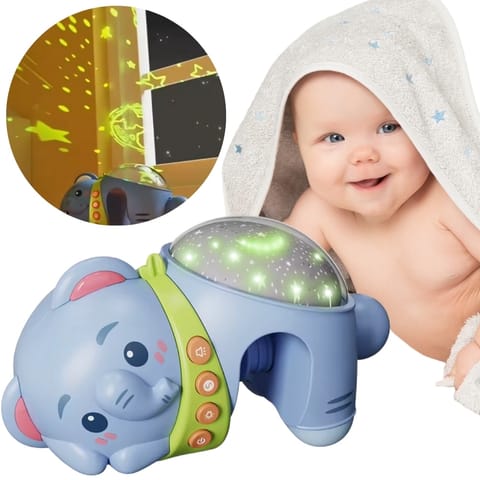 ⁨WOOPIE BABY Projektor Gwiazd Rzutnik Lampka Nocna dla Dzieci Słonik⁩ w sklepie Wasserman.eu