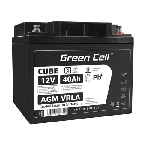 ⁨Battery AGM VRLA 12V 40Ah IP54⁩ at Wasserman.eu