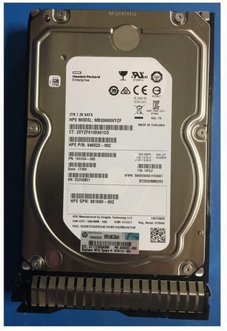 ⁨Hewlett Packard Enterprise HDD 2TB 6G 7.2K LFF SATA SC⁩ w sklepie Wasserman.eu