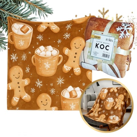 ⁨Mięciutki koc XL Flannel 150x200cm GRUBY MIĘKKI NARZUTA KOC21⁩ w sklepie Wasserman.eu