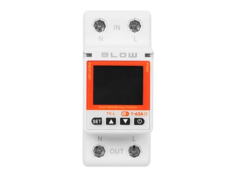 ⁨Inteligentny licznik watomierz na szynę DIN 63A WiFi TUYA⁩ w sklepie Wasserman.eu