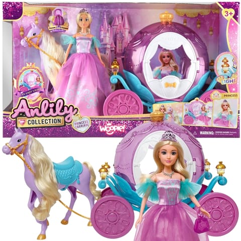 ⁨WOOPIE ROYAL Lalka Księżniczka Lily i Magiczny Powóz Karoca Akcesoria⁩ w sklepie Wasserman.eu