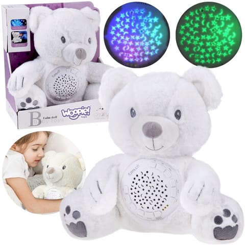 ⁨WOOPIE BABY Przytulanka Miś z Projektorem Uspokajacz 15 Melodii⁩ w sklepie Wasserman.eu