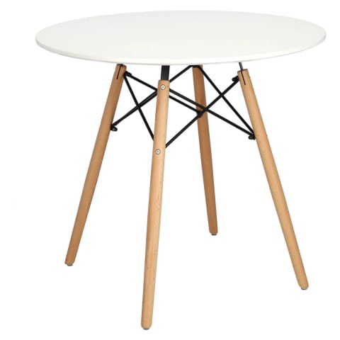 ⁨DTW table 80 cm, table top white⁩ at Wasserman.eu