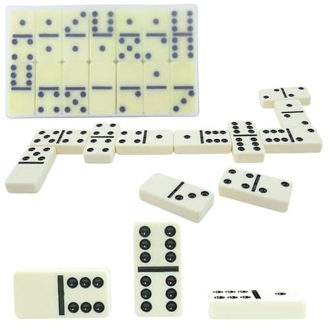⁨Klasyczna Gra Domino Tradycyjne Szóstkowe Etui 28 Kamieni⁩ w sklepie Wasserman.eu