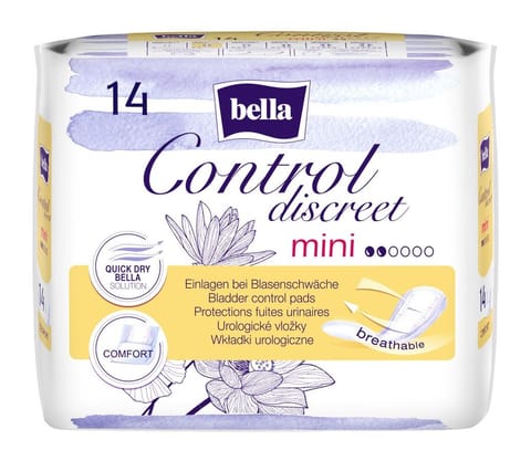 ⁨BELLA Control Discreet Mini Wkładki urologiczne 1op. - 14 szt.⁩ w sklepie Wasserman.eu
