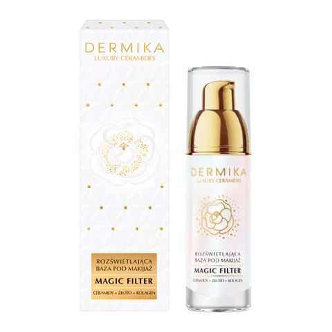 ⁨DERMIKA Luxury Ceramides Baza rozświetlająca pod makijaż Magic Filter 30 ml⁩ w sklepie Wasserman.eu