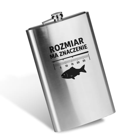 ⁨Gigantyczna Piersiówka dla Wędkarza - Rozmiar ma znaczenie⁩ w sklepie Wasserman.eu