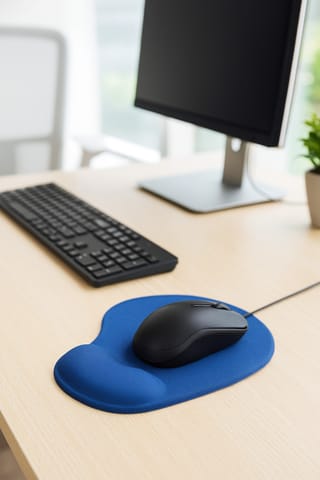 ⁨Powerton ERGO PALMA MINI Podkładka pod mysz żelowa, ciemnoniebieski⁩ w sklepie Wasserman.eu