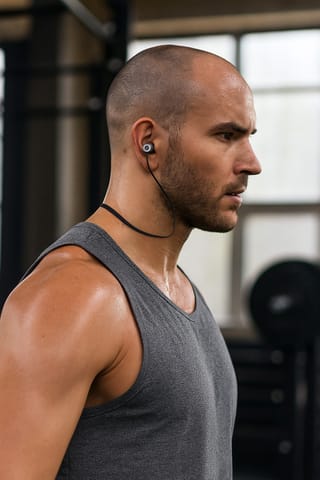 ⁨Powerton W2, bluetooth headphones, volume control, black & silver, sport, with magnetic holder bluetooth type⁩ at Wasserman.eu