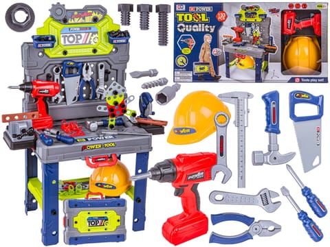 ⁨Zestaw Majsterkowicza Mechanika Warsztat Stolarski Walizka Stolik Wkrętarka Narzędzia⁩ w sklepie Wasserman.eu