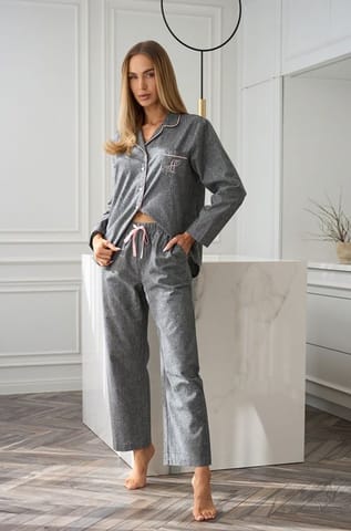 ⁨Piżama Coco 2531 Szara (Rozmiar S)⁩ w sklepie Wasserman.eu
