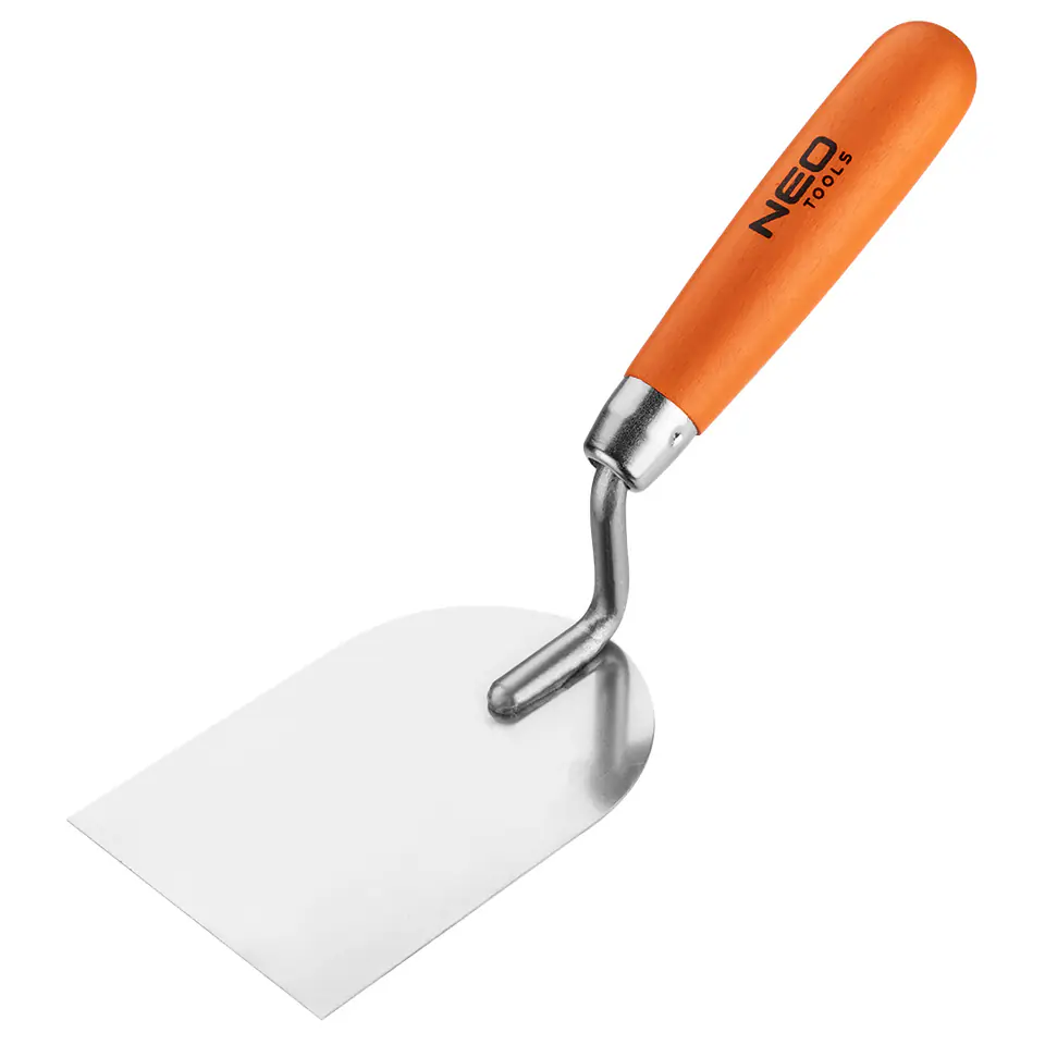 ⁨Stucco trowel horseshoe, 80 mm, wooden handle⁩ at Wasserman.eu