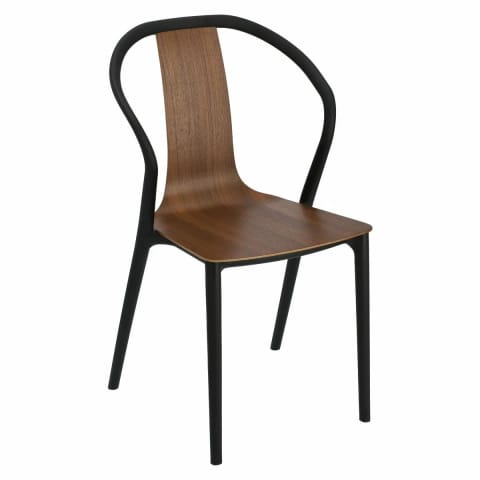 ⁨Bella chair black/walnut⁩ at Wasserman.eu