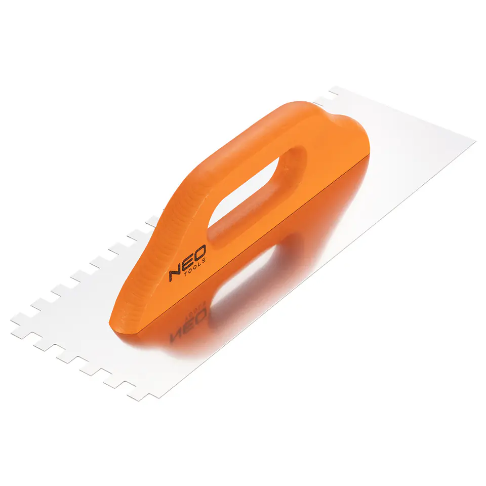 ⁨Trowel with teeth 380 x 128 mm, tooth 10 x 10 x 10 mm, wooden handle⁩ at Wasserman.eu
