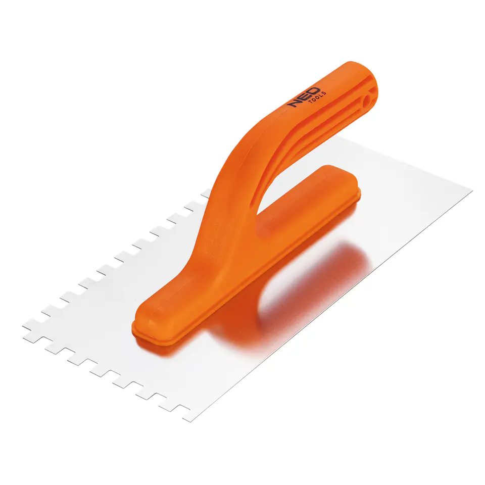 ⁨Trowel with teeth, 270 x 125 mm, tooth 8 x 8 x 8 mm, plastic handle⁩ at Wasserman.eu