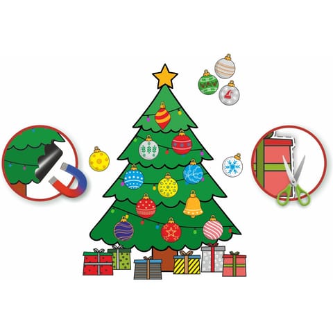 ⁨Choinka magnetyczna BOMBKI zestaw kreatywny ZK-CHM-01 BIURFOL⁩ w sklepie Wasserman.eu