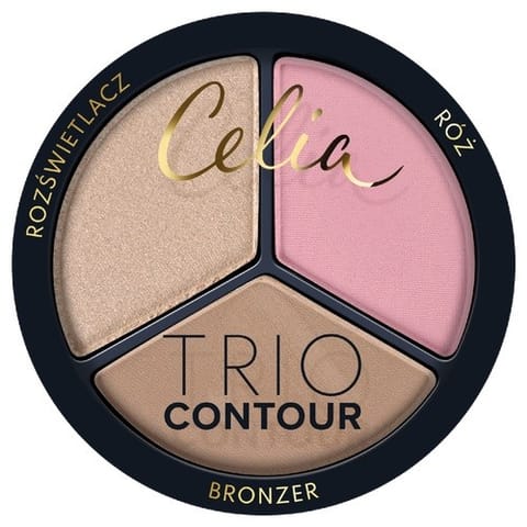 ⁨CELIA Trio Contour Zestaw do konturowania twarzy w pudrze 01⁩ w sklepie Wasserman.eu