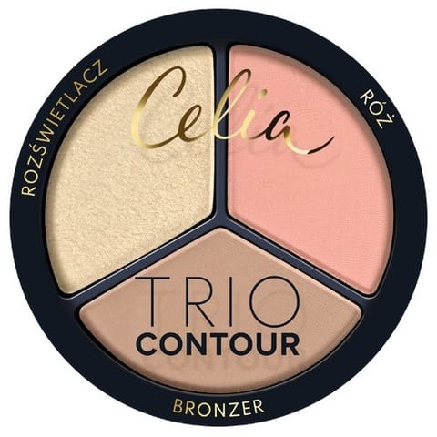 ⁨CELIA Trio Contour Zestaw do konturowania twarzy w pudrze 02⁩ w sklepie Wasserman.eu