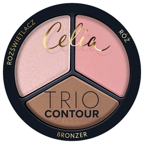 ⁨CELIA Trio Contour Zestaw do konturowania twarzy w pudrze 03⁩ w sklepie Wasserman.eu
