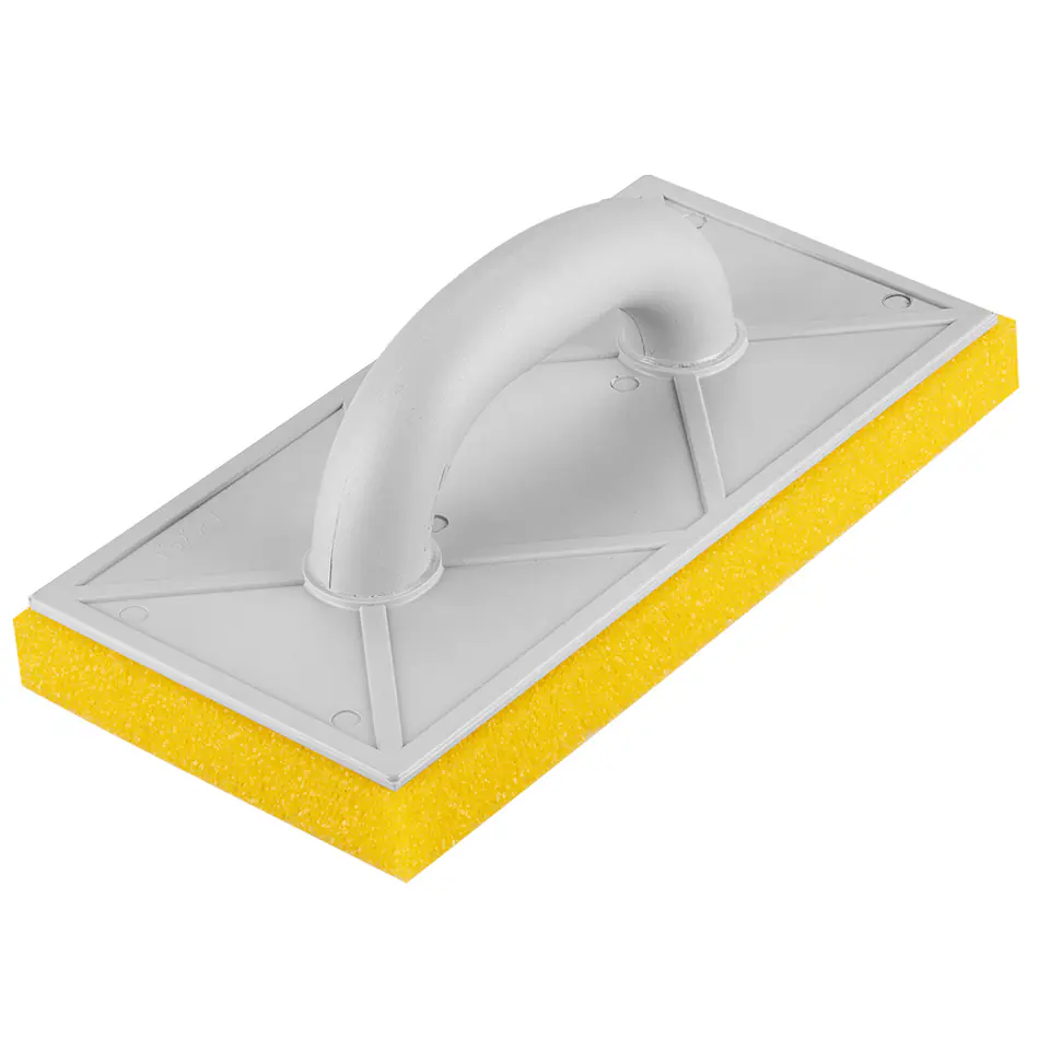 ⁨Trowel with rare sponge 25mm, 280 x 140 mm, plastic handle⁩ at Wasserman.eu