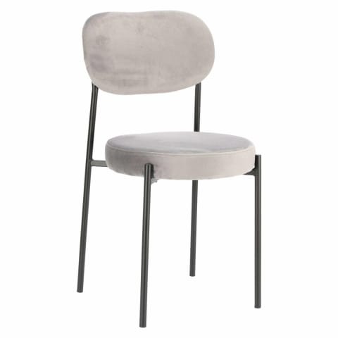 Camile Velvet chair grey at Wasserman.eu