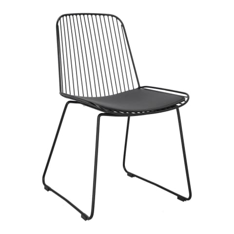 Dill chair with cushion Black at Wasserman.eu