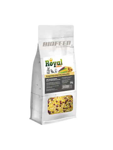 ⁨BIOFEED Royal Snack - kolorowa kukurydza 400g⁩ w sklepie Wasserman.eu